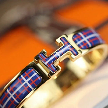 [Love Lucky]H TARTAN ARMBAND 12MM