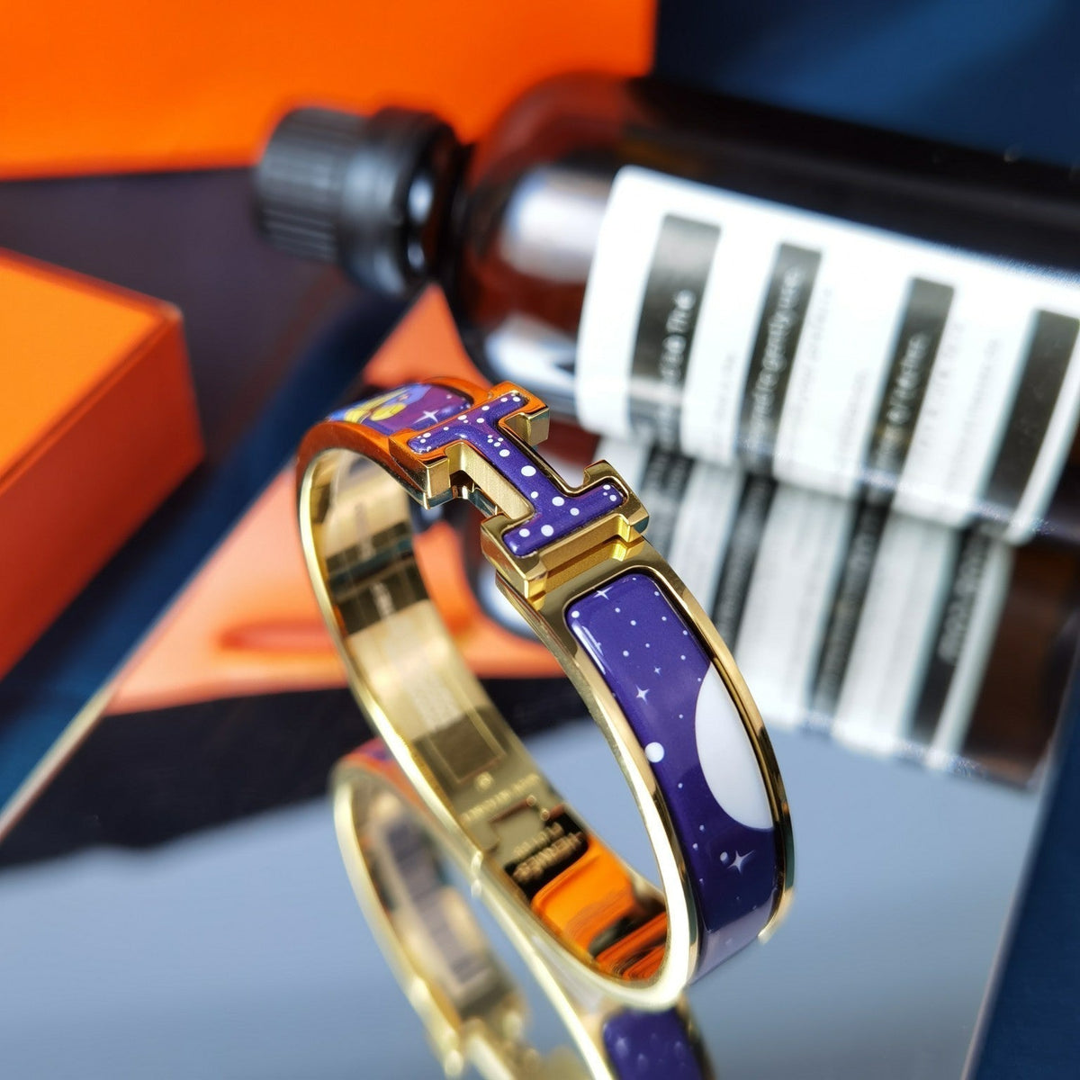 [Love Lucky] BRACELET ÉTOILE ET LUNE H 12 MM
