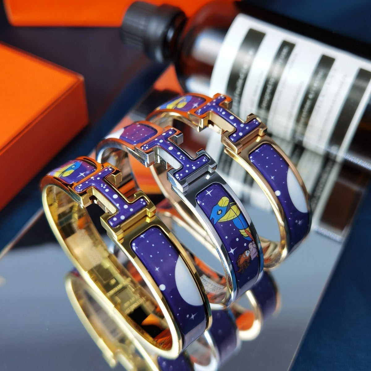 [Love Lucky] BRACELET ÉTOILE ET LUNE H 12 MM