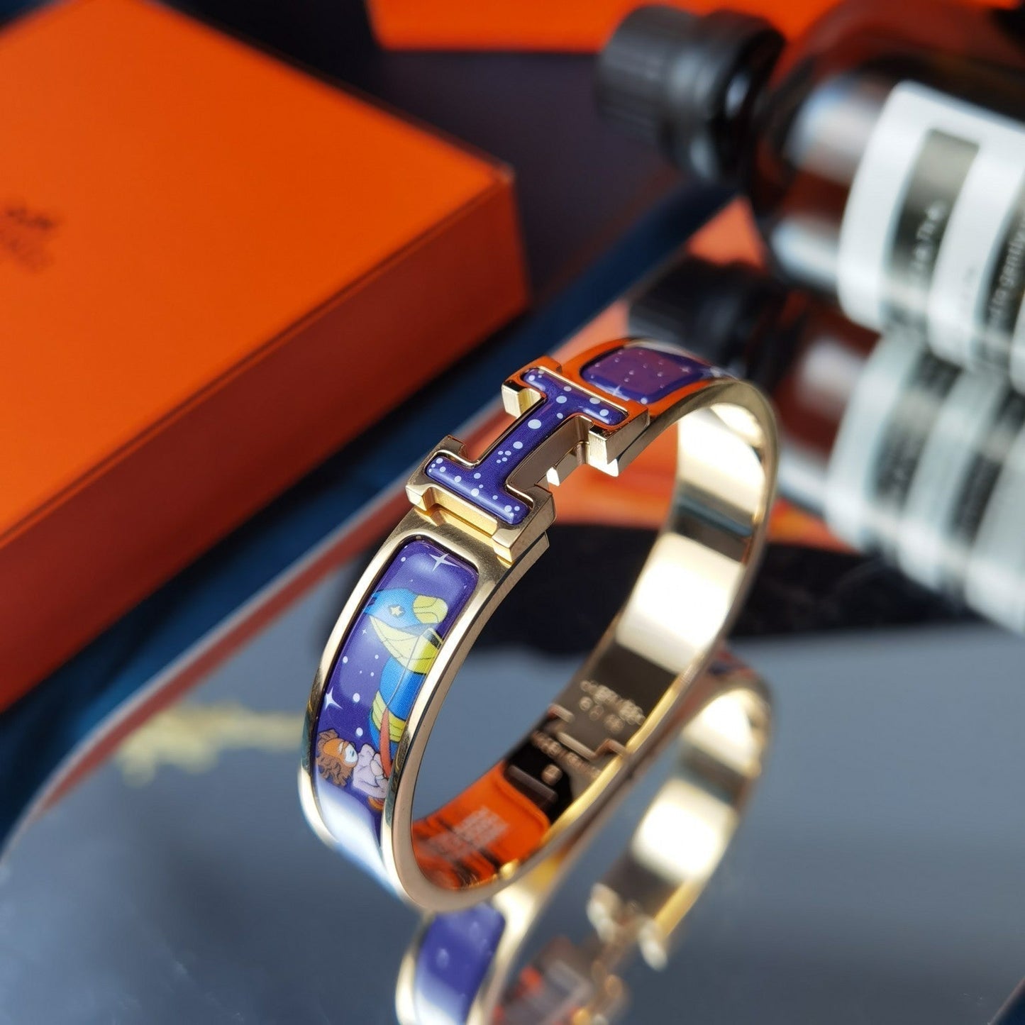 [ラブラッキー]Hスターアンドムーンブレスレット12MM