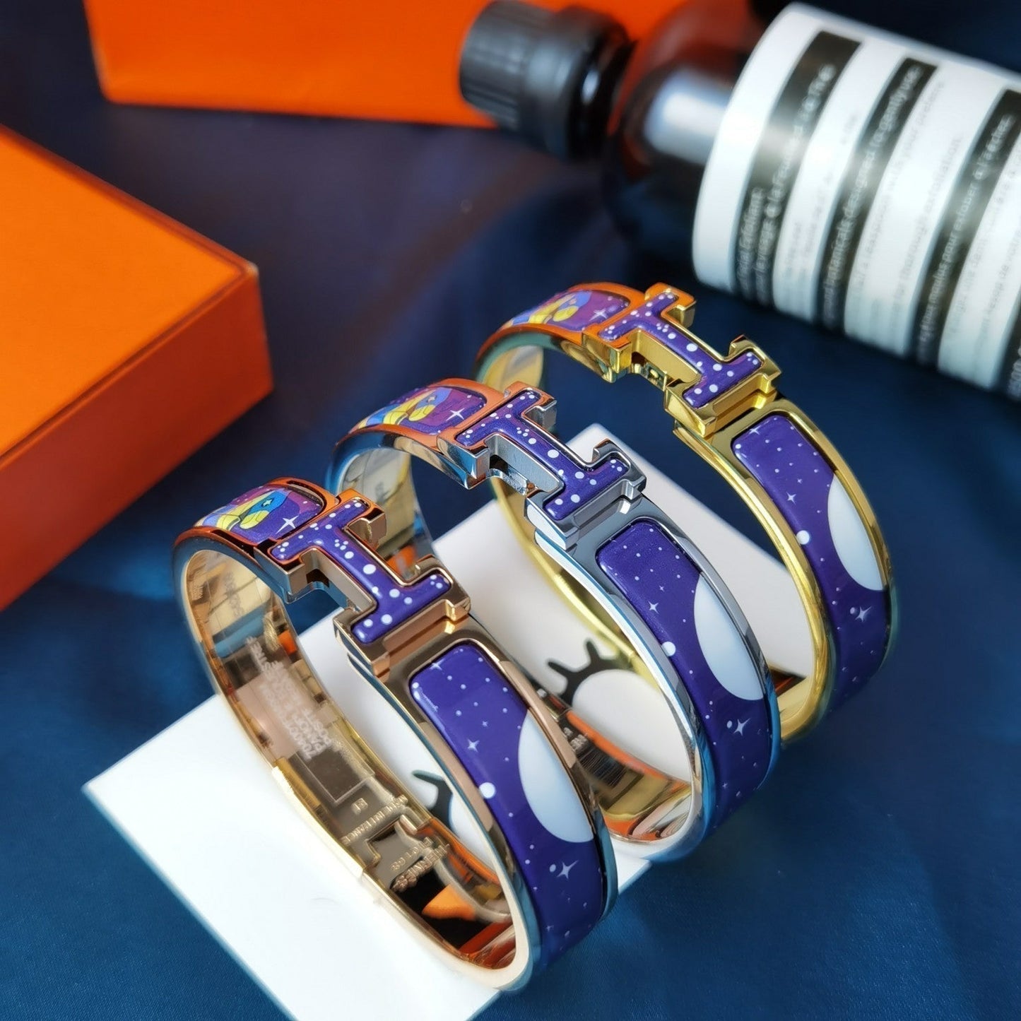 [ラブラッキー]Hスターアンドムーンブレスレット12MM
