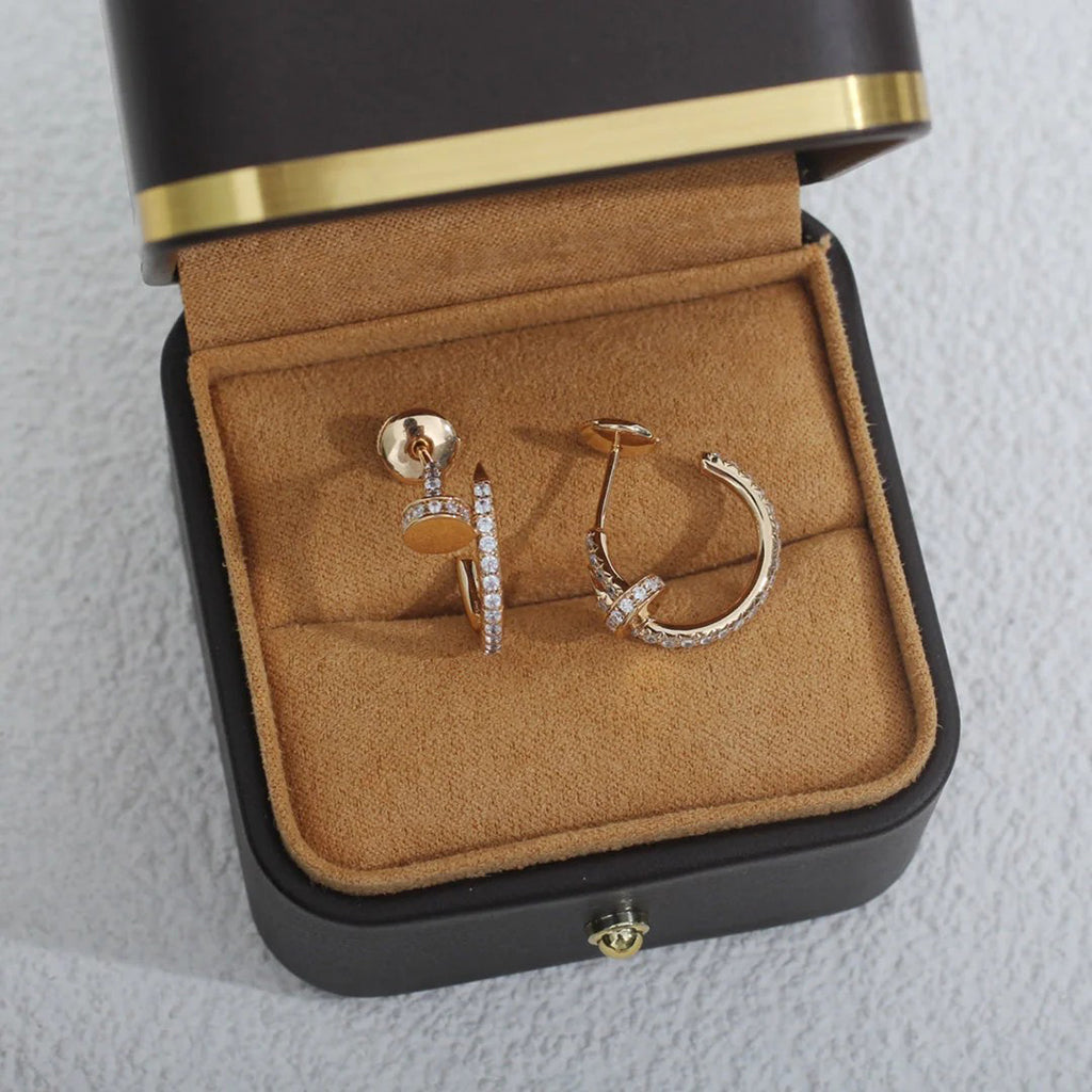[Love Lucky]JUSTE FULL DIAMOND SMALL EARRINGS