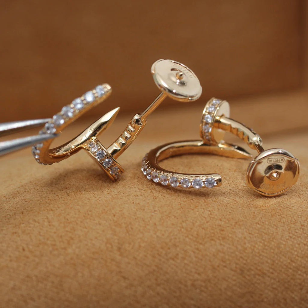 [Love Lucky]JUSTE FULL DIAMOND SMALL EARRINGS