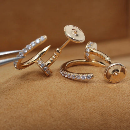 [Love Lucky]JUSTE FULL DIAMOND SMALL EARRINGS