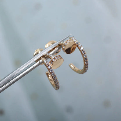 [Love Lucky]JUSTE FULL DIAMOND SMALL EARRINGS