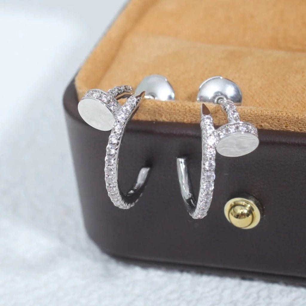 [Love Lucky]JUSTE FULL DIAMOND SMALL EARRINGS