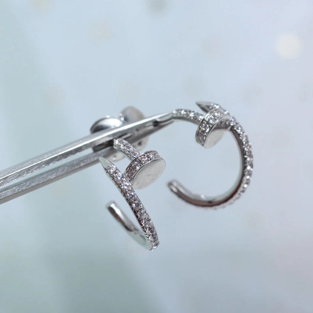 [Love Lucky]JUSTE FULL DIAMOND SMALL EARRINGS