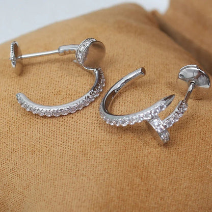 [Love Lucky]JUSTE FULL DIAMOND SMALL EARRINGS