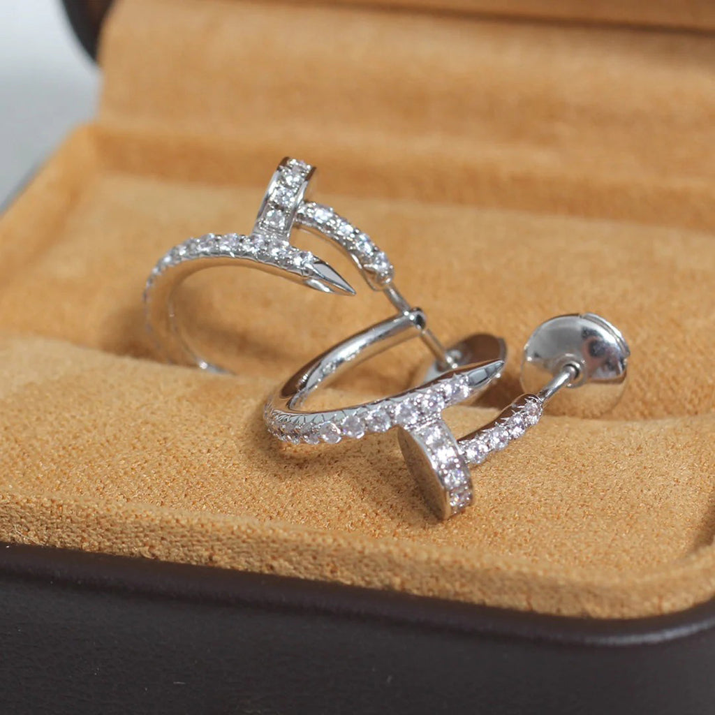 [Love Lucky]JUSTE FULL DIAMOND SMALL EARRINGS
