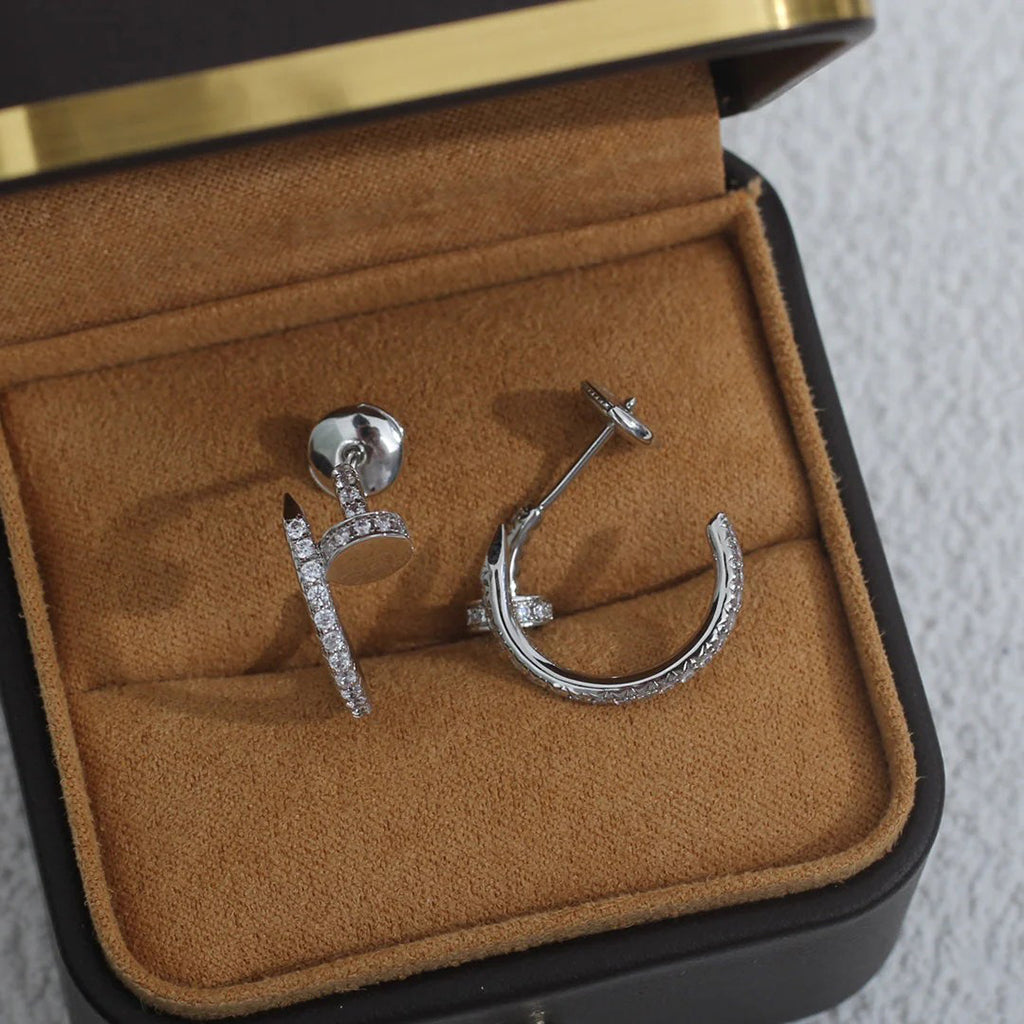 [Love Lucky]JUSTE FULL DIAMOND SMALL EARRINGS