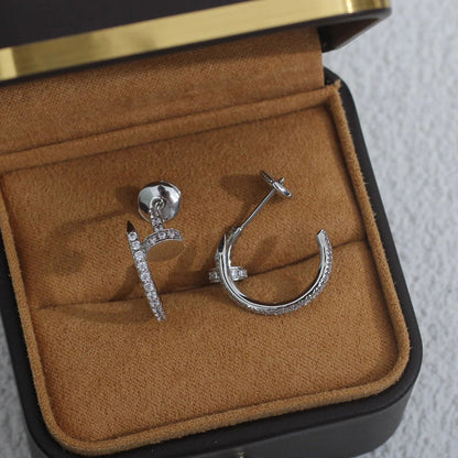 [Love Lucky]JUSTE FULL DIAMOND SMALL EARRINGS