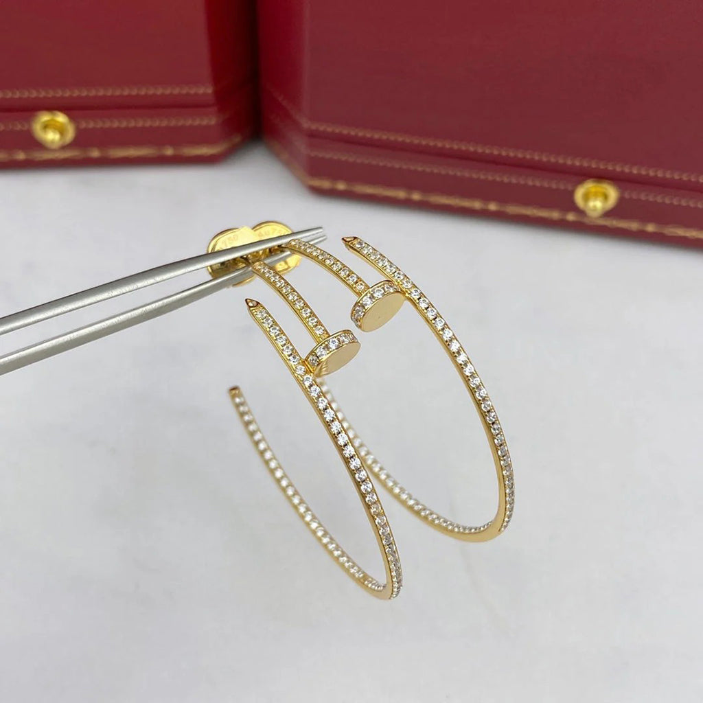[Love Lucky]JUSTE FULL DIAMOND LARGE EARRINGS