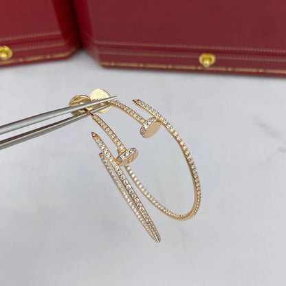 [Love Lucky]JUSTE FULL DIAMOND LARGE EARRINGS