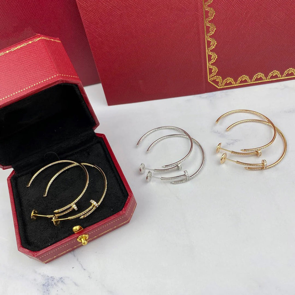 [Love Lucky]JUSTE FULL DIAMOND LARGE EARRINGS