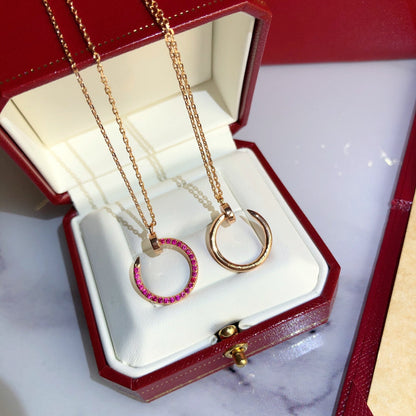 [Love Lucky]JUSTE NECKLACE RED FULL DIAMONDS
