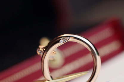 [Love Lucky]JUSTE RING 2.65MM PINK GOLD DIAMOND