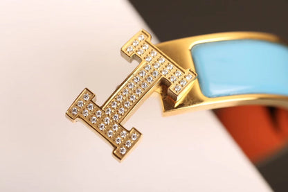 [Love Lucky]H BRACCIALE CLOUD BLUE IN ORO E DIAMANTI