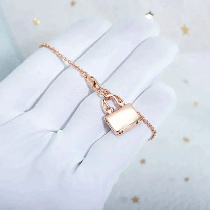 [Love Lucky]AMULETTE PEDANT ROSE GOLD NECKLACE