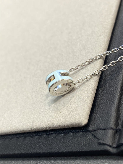 [Love Lucky] POP ​​H HELLBLAU HALSKETTE