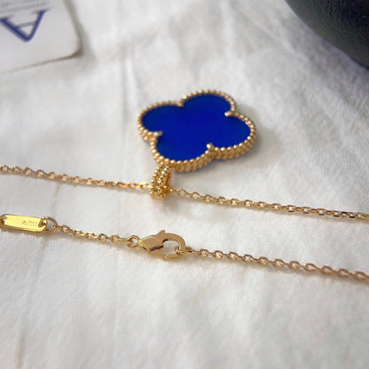 [Love Lucky]CLOVER 25MM 項鍊 綠松石 玫瑰金