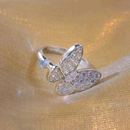 [Amore Fortunato]ANELLO A FARFALLA CON DIAMANTI