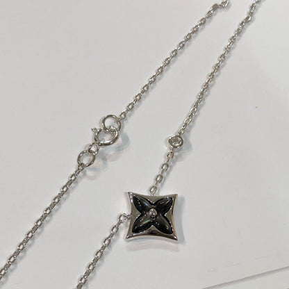 [Love Lucky]COLLANA STELLA MADREPERLA NERA