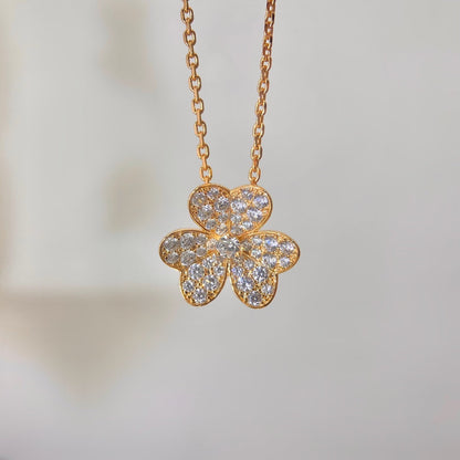 [Love Lucky]COLLIER FLEUR EN DIAMANTS