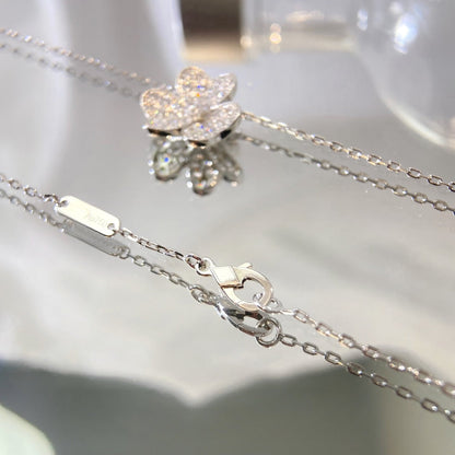 [Love Lucky]COLLIER FLEUR EN DIAMANTS