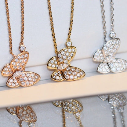 [Love Lucky]COLLIER DIAMANT PAPILLON