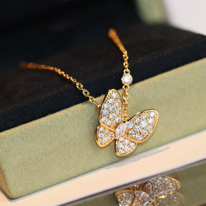 [Love Lucky]COLLIER DIAMANT PAPILLON