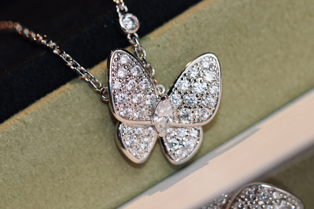 [Love Lucky]COLLIER DIAMANT PAPILLON