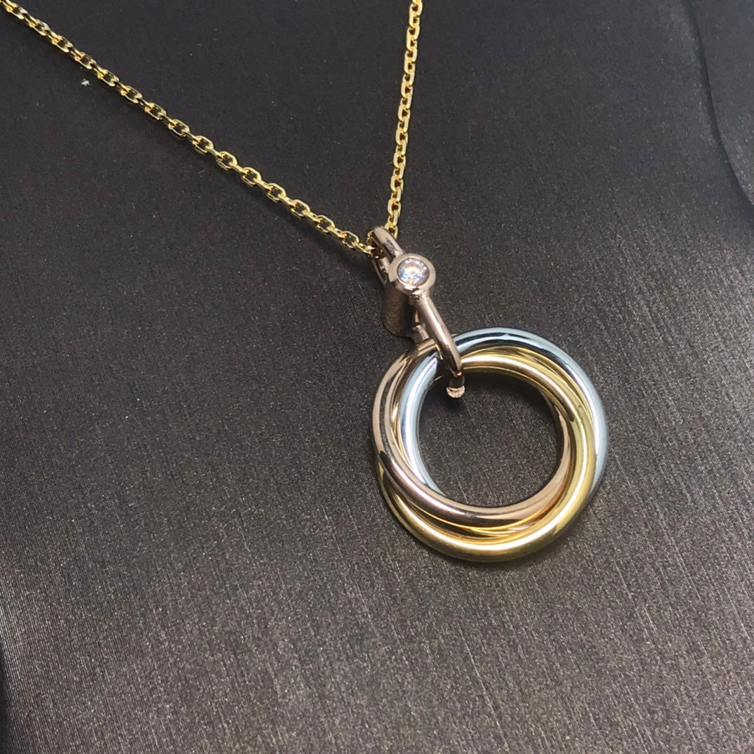 [Love Lucky]TRINITY  NECKLACE 1 DIAMOND
