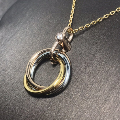 [Love Lucky]TRINITY  NECKLACE 1 DIAMOND