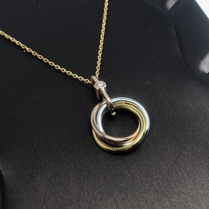 [Love Lucky]TRINITY  NECKLACE 1 DIAMOND