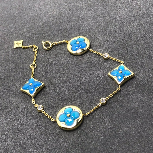 [Love Lucky]STAR AND SUN TURQUOISE 4 MOTIFS 3 DIAMONDS