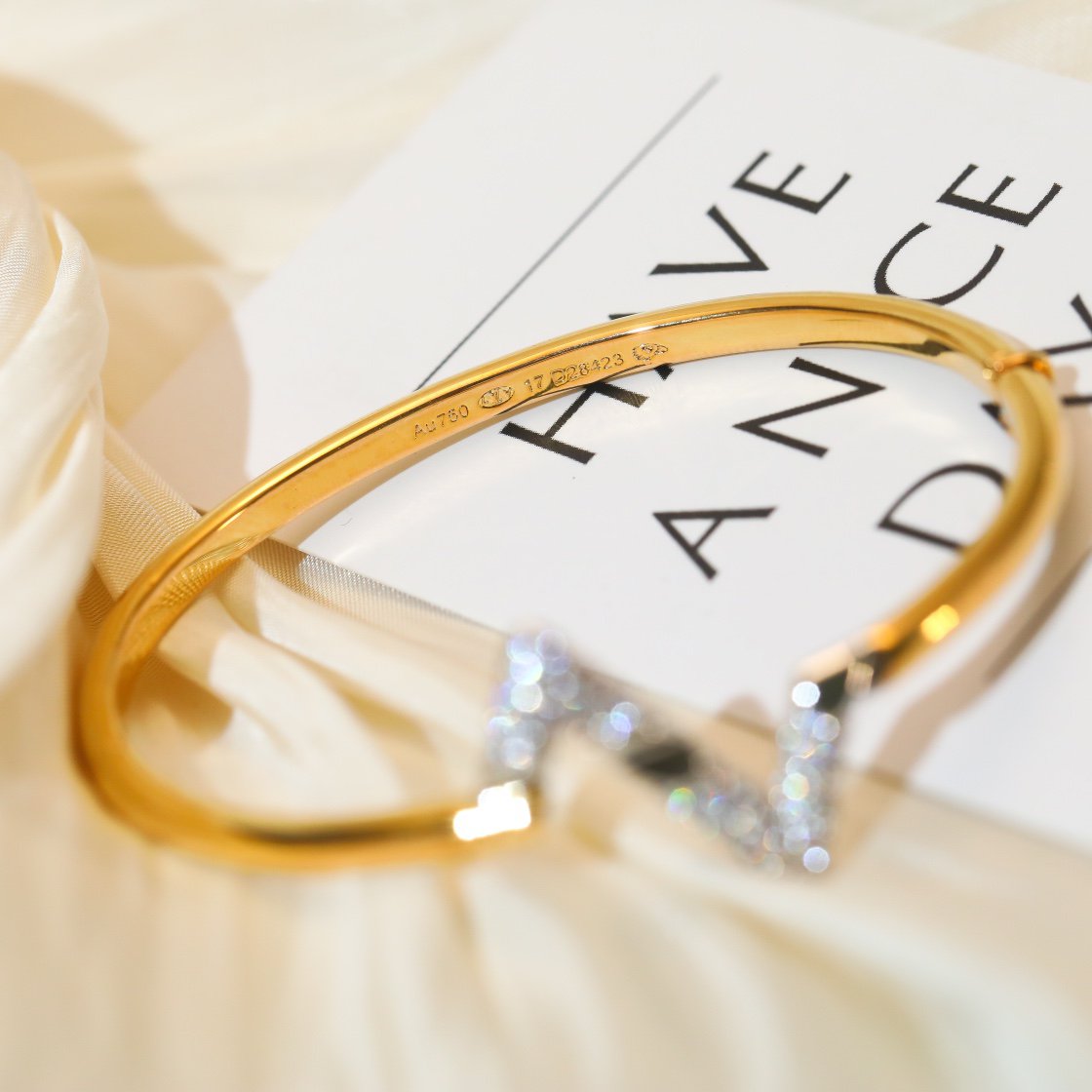 [Love Lucky] VOLTE UPSITEN DOWN GOLD DIAMANT ARMBAND