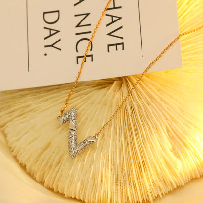 [Love Lucky]COLLAR CON DIJE DE DIAMANTE VOLT SILVER