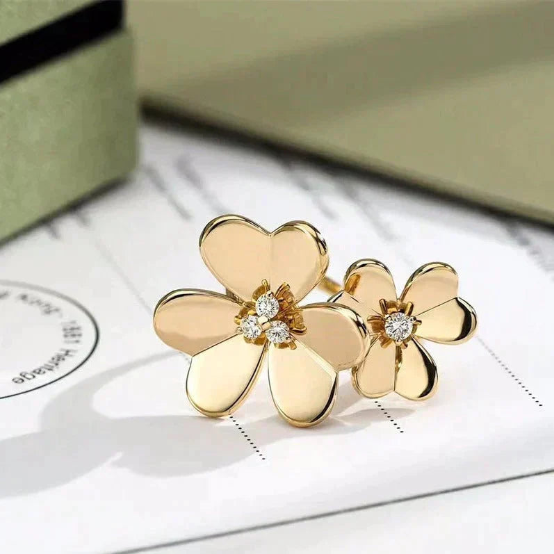 [Love Lucky]BAGUE TRÈFLE COMOS EN OR ET DIAMANTS