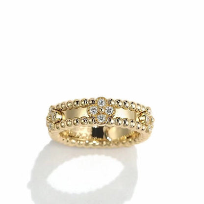 [Love Lucky]BAGUE PERLÉE OR DIAMANT