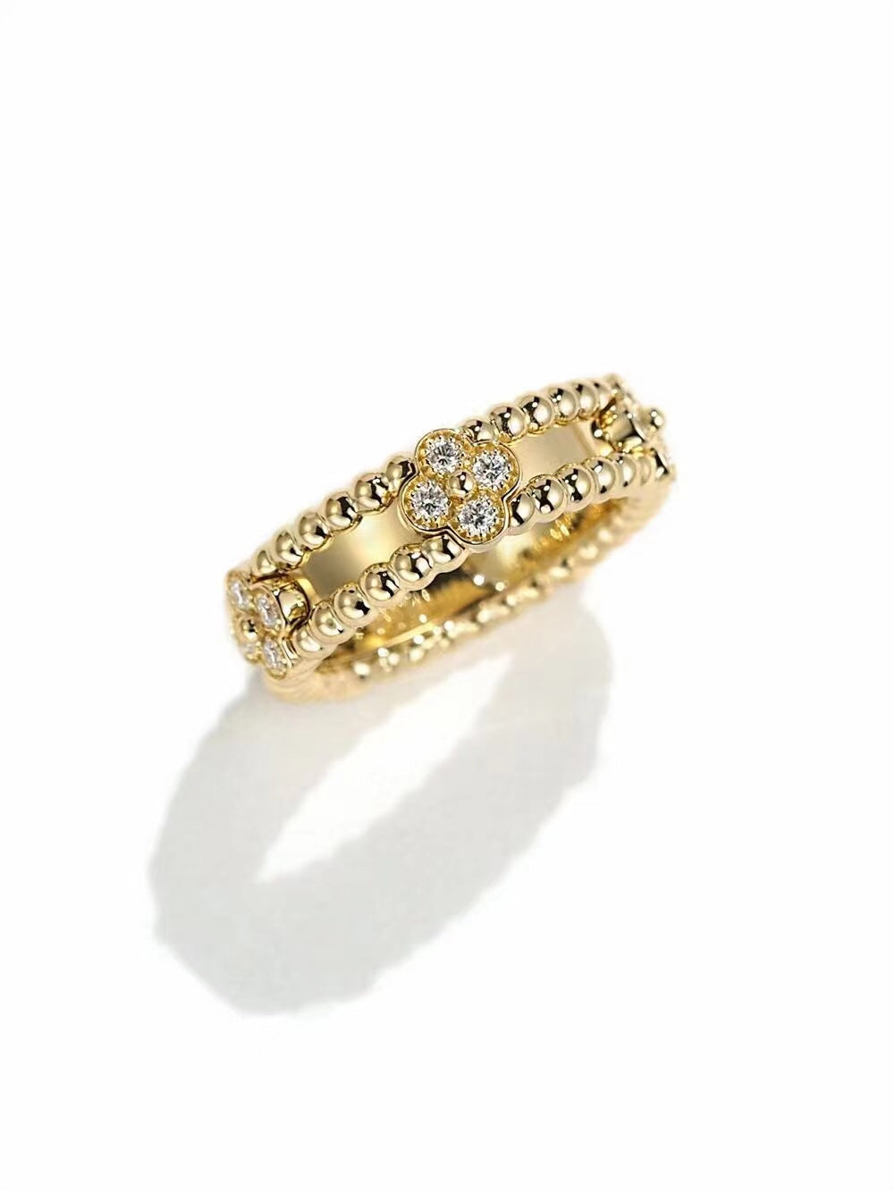 [Love Lucky]BAGUE PERLÉE OR DIAMANT