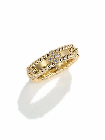 [Love Lucky]BAGUE PERLÉE OR DIAMANT