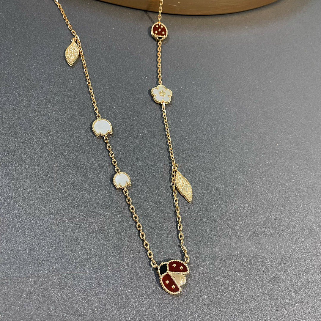 [Love Lucky]LUCKY SPRING 15 MOTIFS GOLD NECKLACE
