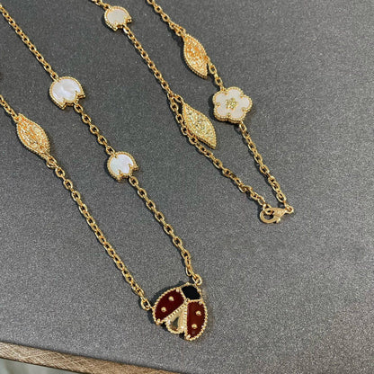 [Love Lucky]COLLANA LUCKY SPRING A 15 MOTIVI IN ORO