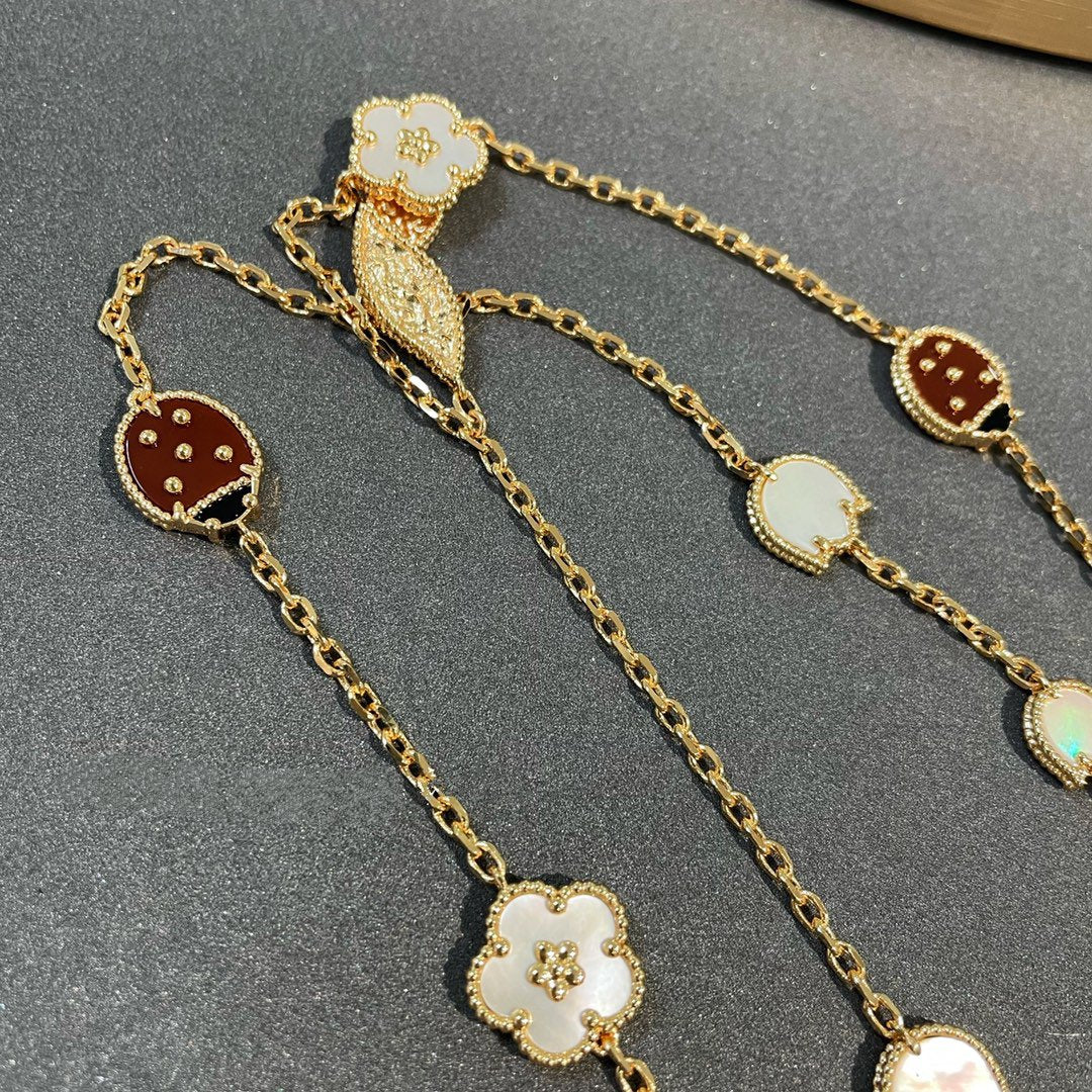 [Love Lucky]COLLANA LUCKY SPRING A 15 MOTIVI IN ORO