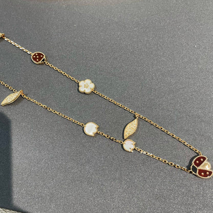 [Love Lucky]COLLANA LUCKY SPRING A 15 MOTIVI IN ORO