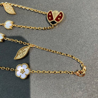 [Love Lucky]COLLANA LUCKY SPRING A 15 MOTIVI IN ORO