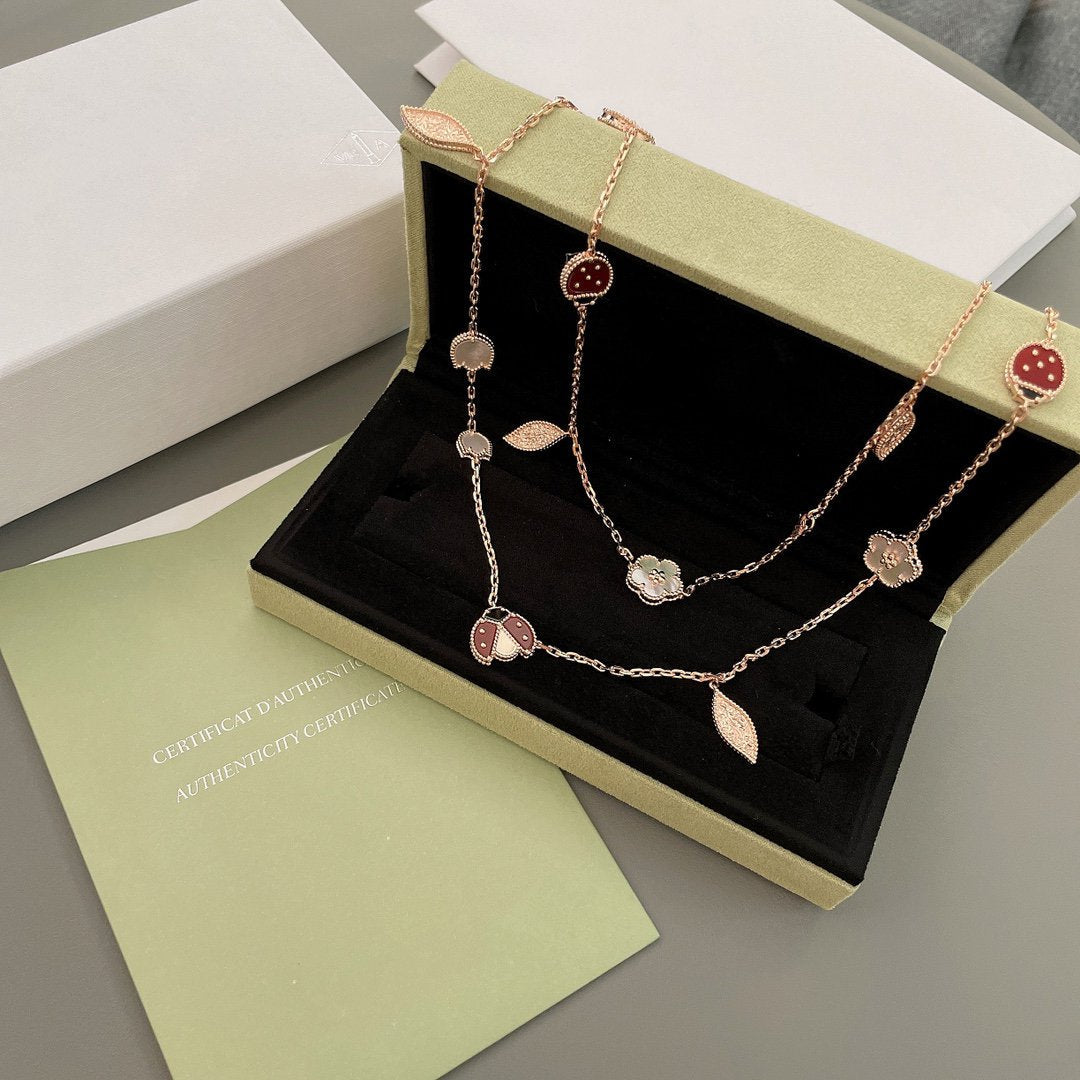 [Love Lucky]COLLANA LUCKY SPRING 15 MOTIVI IN ORO ROSA