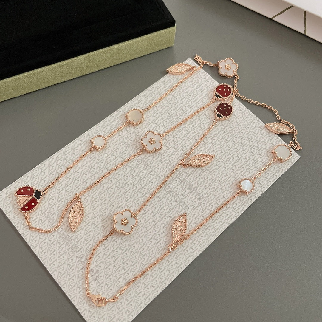 [Love Lucky]COLLANA LUCKY SPRING 15 MOTIVI IN ORO ROSA