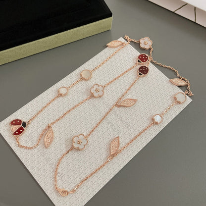 [Love Lucky]COLLANA LUCKY SPRING 15 MOTIVI IN ORO ROSA