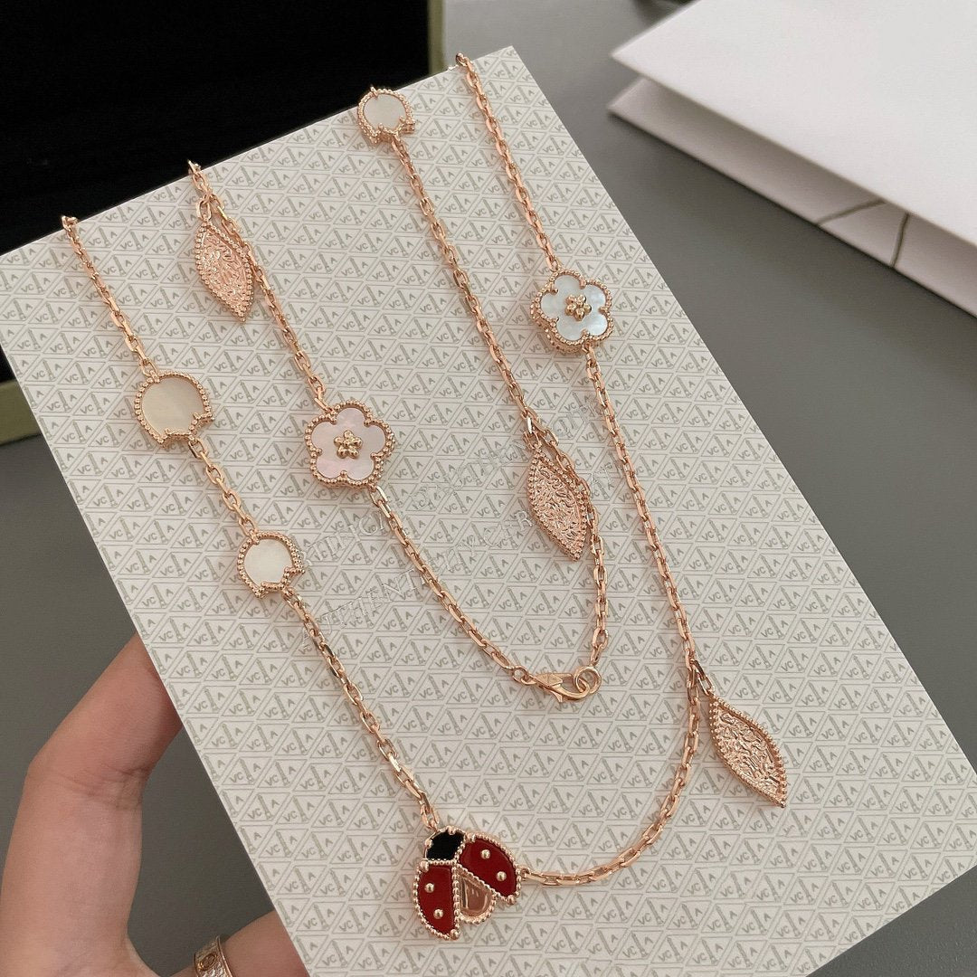 [Love Lucky]COLLANA LUCKY SPRING 15 MOTIVI IN ORO ROSA